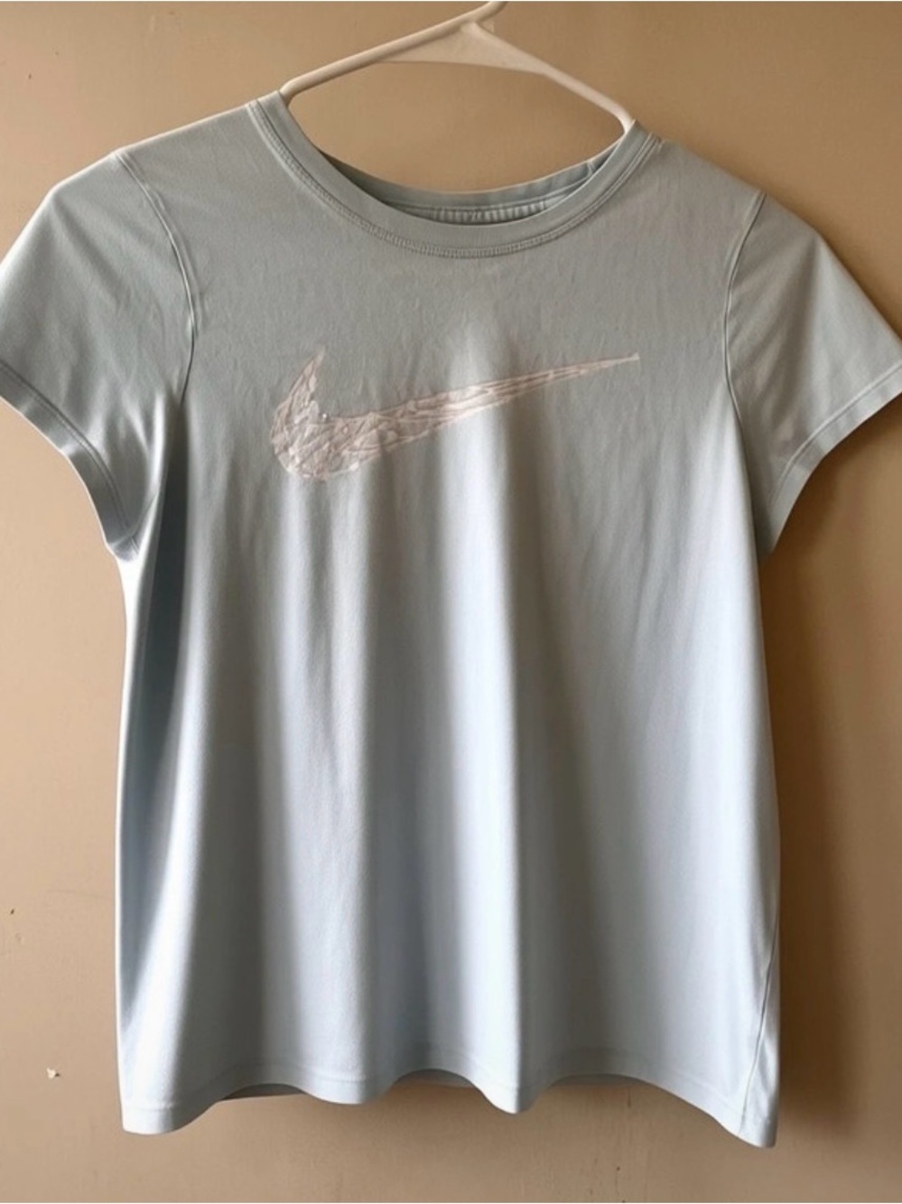 Nike Kids' Light Blue Short-Sleeve Logo Tee